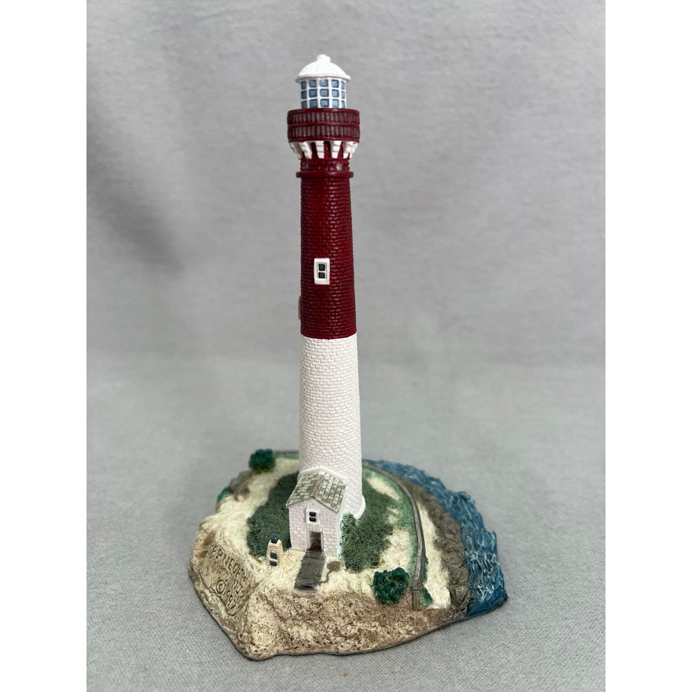 Harbour Lights Barnegat Lighthouse Figurine 1997 Vintage Nautical Coastal #414